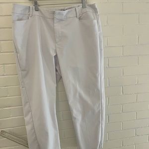 Eloquii white Kady ankle slacks white